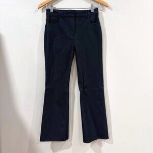 Theory Black Slim Bootcut Pants Size 00 – Workwear Trousers Minimalist Chic